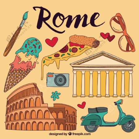 罗马元素插图