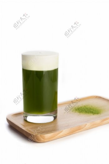 绿色抹茶饮品