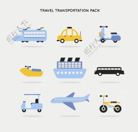 旅行交通图标
