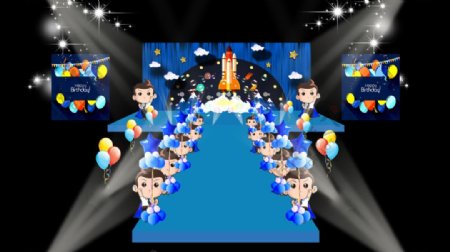 火箭超人生日派对效果图