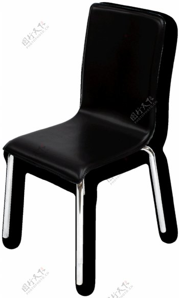 黑色皮质椅子png元素