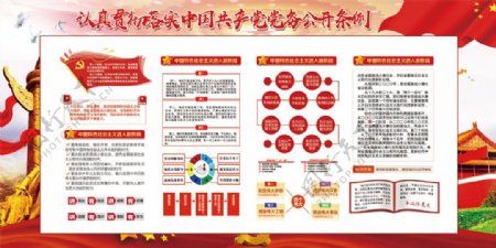 中共党务公开条例党建内容展板