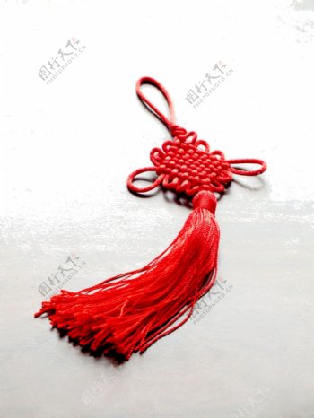 传统艺术红色喜庆中国结元素