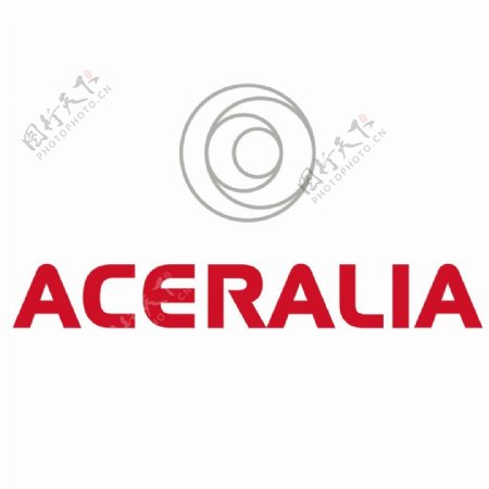 ACERALIA公司红灰字母LOGO设计