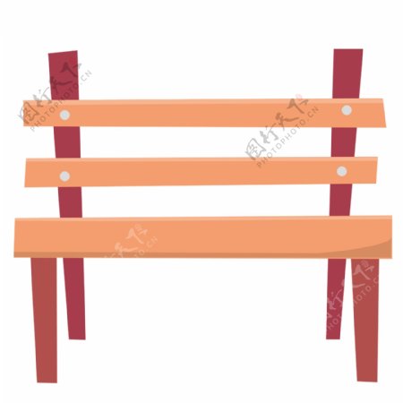 卡通木质座椅设计可商用元素