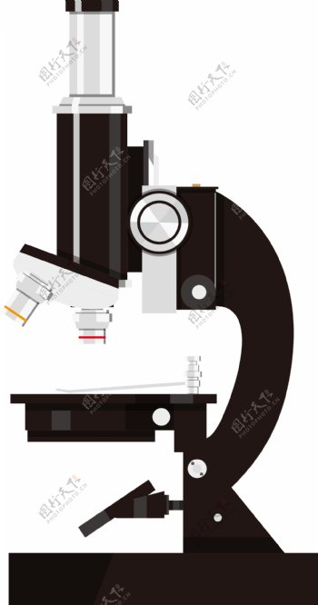 写实商务办公商用元素显微镜矢量素材