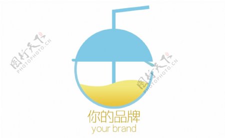 饮品店奶茶果汁店logo