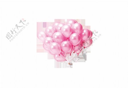 粉色精致气球装饰素材