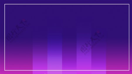 蓝紫色简约渐变风PPT多边形背景模板海报
