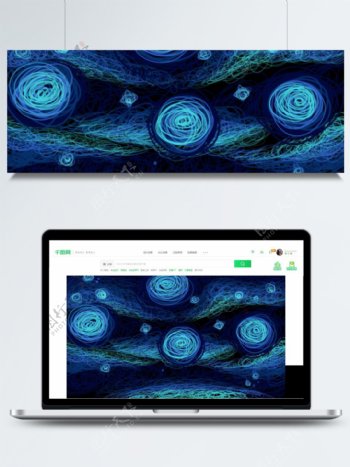 彩色线圈艺术背景素材