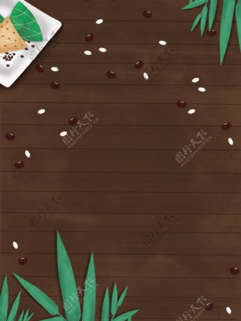 简约巧克力木纹树叶背景素材