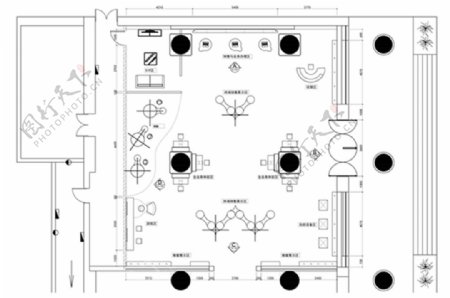 营业厅数字化展厅CAD平面方案规划