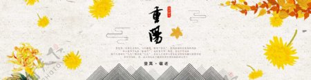 中国传统节日重阳banner