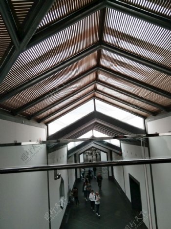 苏州博物馆内天窗屋顶