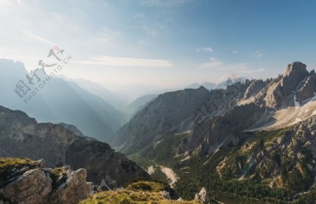 岩石山石大山溪流流水