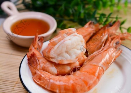 大虎虾美食高清摄影素材