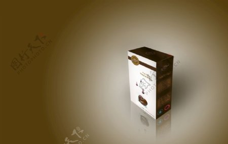 巧克力包装盒设计海报效果