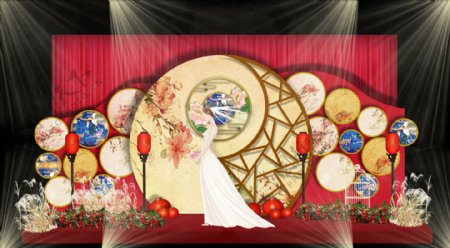 新中式中国风婚礼效果图