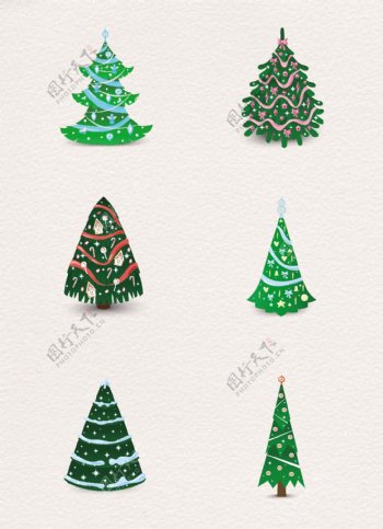 6款创意绿色圣诞树