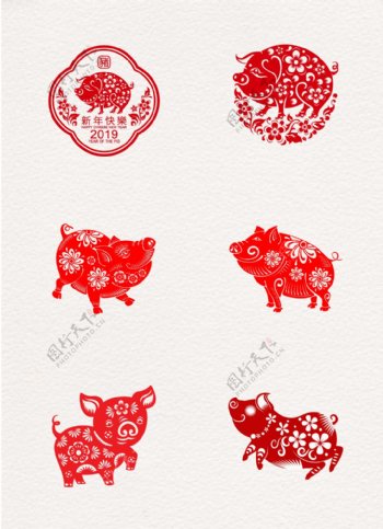 传统文化喜庆年春节剪纸艺术设计