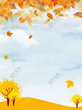 秋季小清新风景图