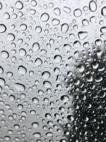 雨滴玻璃雨滴水滴