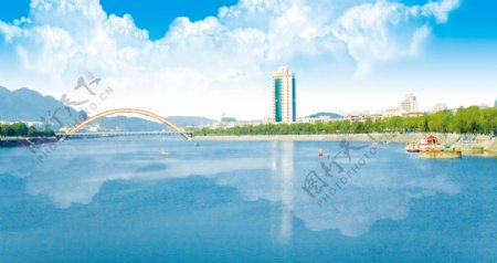 信阳市浉河水域美景摄影