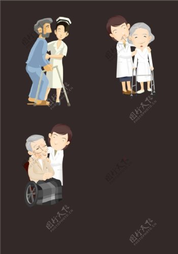 老人与护士