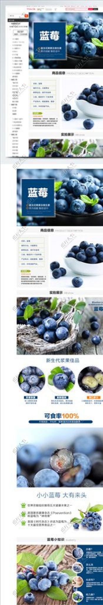 食品宣传详情图蓝莓