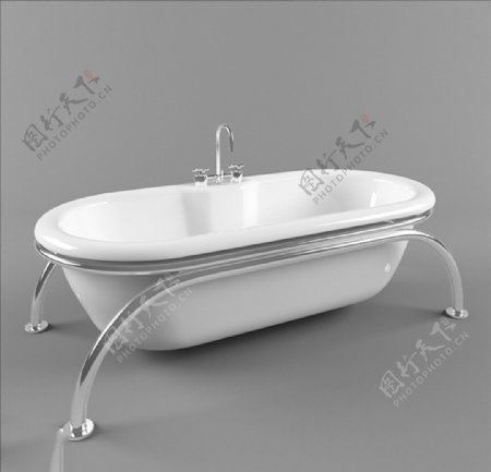 沐浴池模型