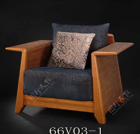 东南亚风沙发椅3D模型
