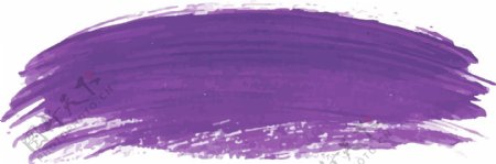 卡通紫色装饰png元素