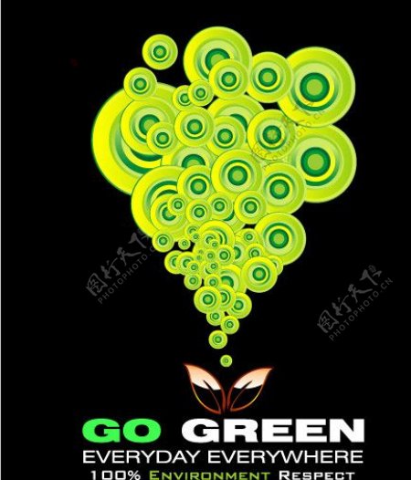 绿色环保主题矢量素材