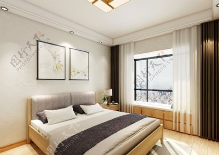 日系风格家居卧室装修效果图
