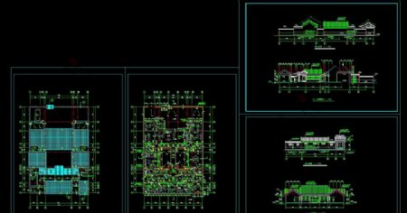 CAD自建房施工图别墅施工图