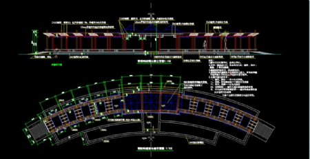 亭子廊子建筑结构详图CAD