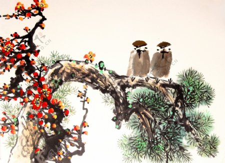 中国传统水墨画