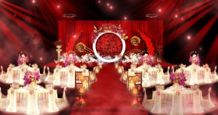 红金新中式婚礼效果
