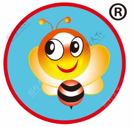 蜜蜂标志卡通蜜蜂