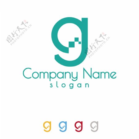 互联网字母造型G字母造型logo