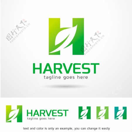 绿色能源标识logo通用类型logo