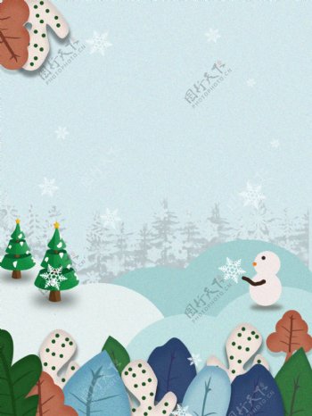 扁平化圣诞节背景设计
