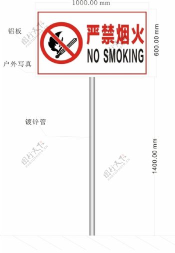 严禁烟火警示牌
