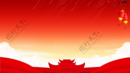大气天安门国庆节背景图