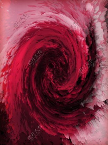 原创3d漩涡抽象红色背景