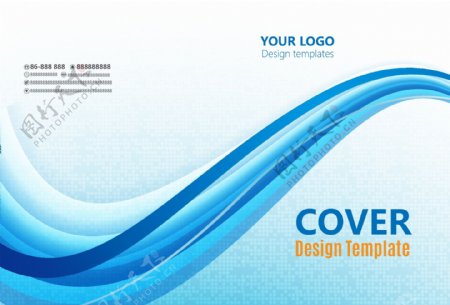 2017蓝色科技画册封面设计