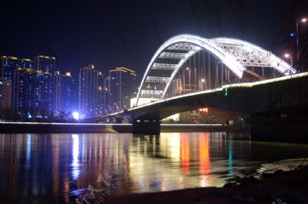 兰州元通黄河桥夜景
