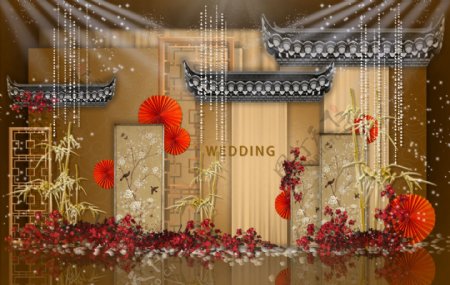江南风新中式婚礼效果图