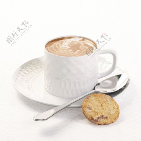 咖啡饼干下午茶模型