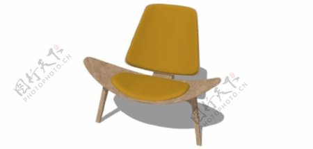 创意客厅舒适椅子su模型